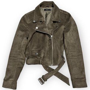 Talula Aritzia | Cropped Blazer Jacket With Belt